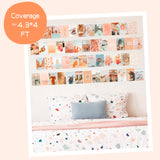 CY2SIDE 50PCS Peach Beach Aesthetic Picture for Wall Collage, 50 Set 4x6 inch, Boho Style Collage Print Kit, Teal Color Room Decor for Girls, Wall Art Print for Room, Dorm Photo Display, VSCO posters