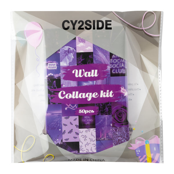 Purple E-Girl Wall Collage Kit - Aesthetic Decor