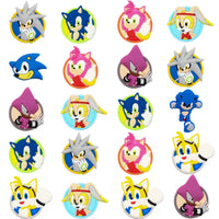CY2SIDE 20PCS Sonic Shoe Charm for Kids, Cartoon Hedgehog Shoe Decoration Charm, Sonic Family Bracelet Wristband Charms for Toddlers, Cool Clog Decor for Boys Slip-On, Treasure Toy for Birthday Party